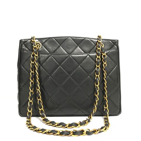 Chanel vintage black shoulder bag